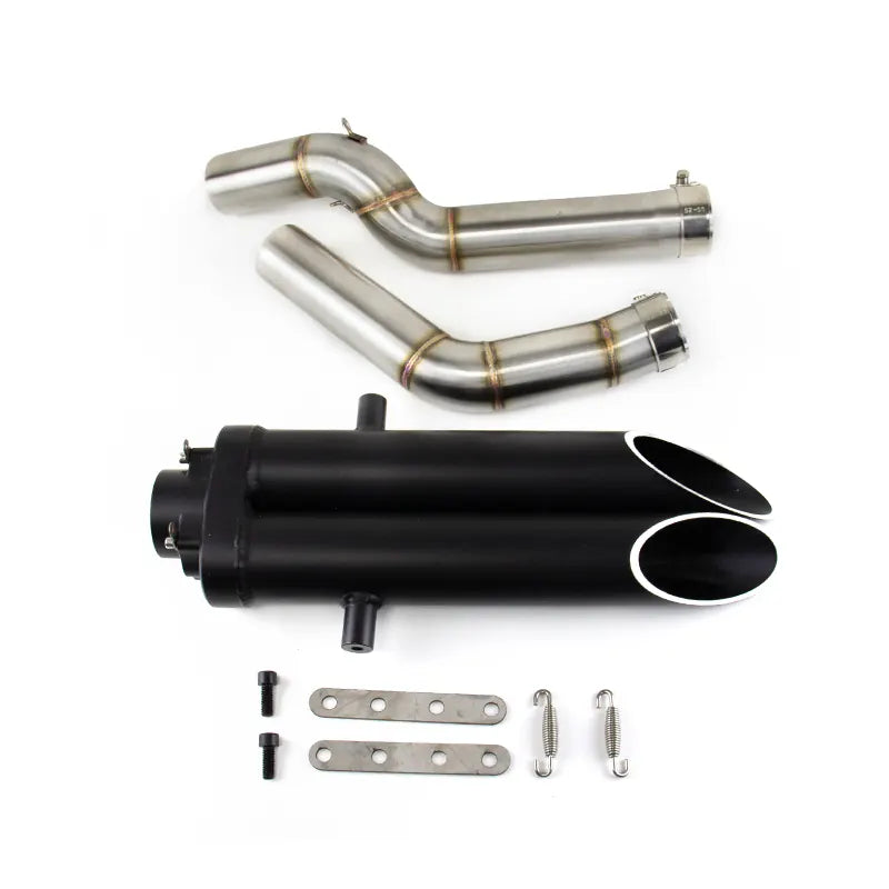 Exhaust System Muffler Tips Tail Link Pipe Black for Honda CBR600RR F5 2005-2023, product view 01