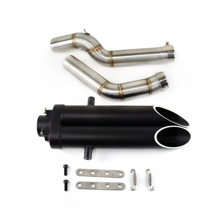 Exhaust System Muffler Tips Tail Link Pipe Black for Honda CBR600RR F5 2005-2023, product view 01