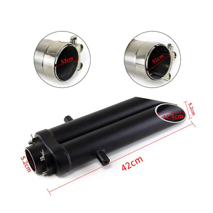 Exhaust System Muffler Tips Tail Link Pipe Black for Honda CBR600RR F5 2005-2023, product view 02