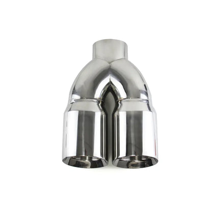 Factory Direct 5" ID Dual Exit Exhaust Tip Stainless Steel Weld-On Exhaust Muffler Tip for Pickup Heavy Duty Exhaust, product view 01