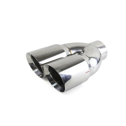 Factory Direct 5" ID Dual Exit Exhaust Tip Stainless Steel Weld-On Exhaust Muffler Tip for Pickup Heavy Duty Exhaust, product view 04