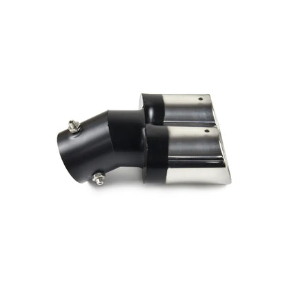Factory-direct Sale of Automotive Standard Tailpipes Modified Exhaust Pipe Tailpipes, 63mm Double-tube Stainless Steel, product view 03