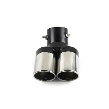 Factory-direct Sale of Automotive Standard Tailpipes Modified Exhaust Pipe Tailpipes, 63mm Double-tube Stainless Steel, product view 07