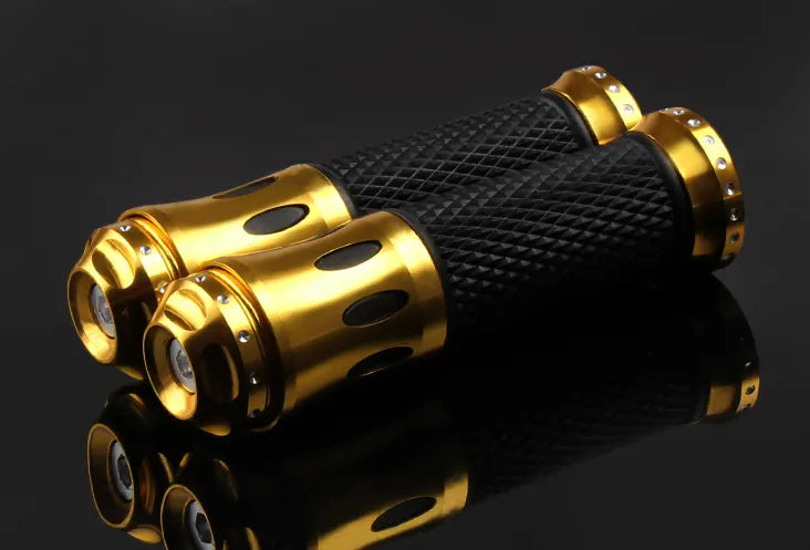 Factory Supply China Aluminum Alloy High Quality Rubber Handle Handlebar Motorcycle Grips CNC, product view 02