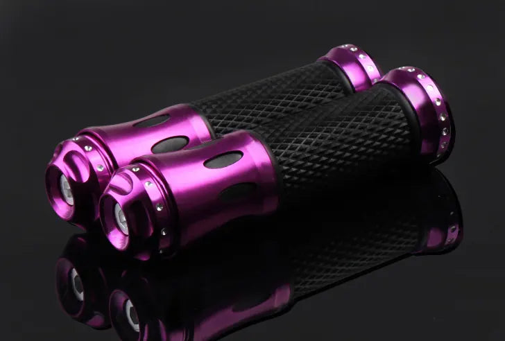 Factory Supply China Aluminum Alloy High Quality Rubber Handle Handlebar Motorcycle Grips CNC, product view 04