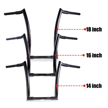 Factory Wholesale 14/16/18inch 25mm 1" Motorcycle Ape Hanger Handle Bar Handlebar for Harley Motorcycles, product view 02