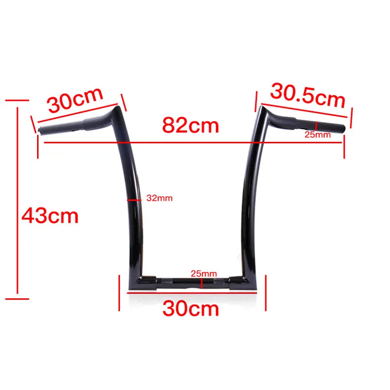 Factory Wholesale 14/16/18inch 25mm 1" Motorcycle Ape Hanger Handle Bar Handlebar for Harley Motorcycles, product view 05