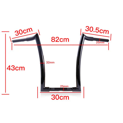 Factory Wholesale 14/16/18inch 25mm 1" Motorcycle Ape Hanger Handle Bar Handlebar for Harley Motorcycles, product view 05