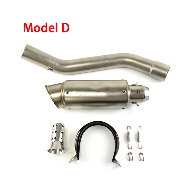 Fit Kawasaki Ninja ZX10R 2009-2018 Slip on System Exhaust Mid Pipe Black Muffler, product view 04