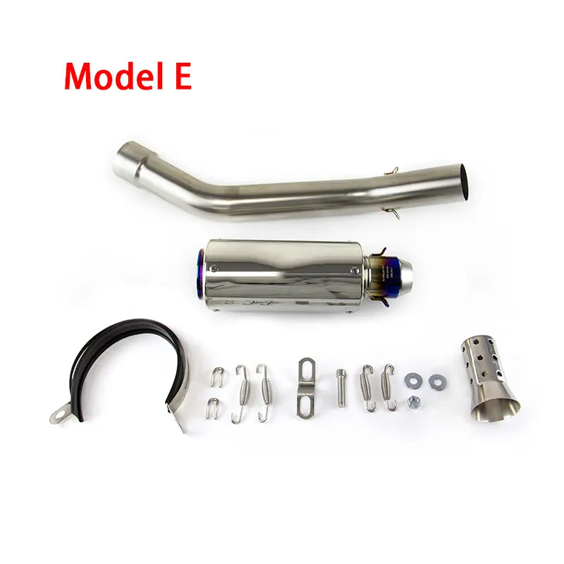 Fit Kawasaki Ninja ZX10R 2009-2018 Slip on System Exhaust Mid Pipe Black Muffler, product view 05