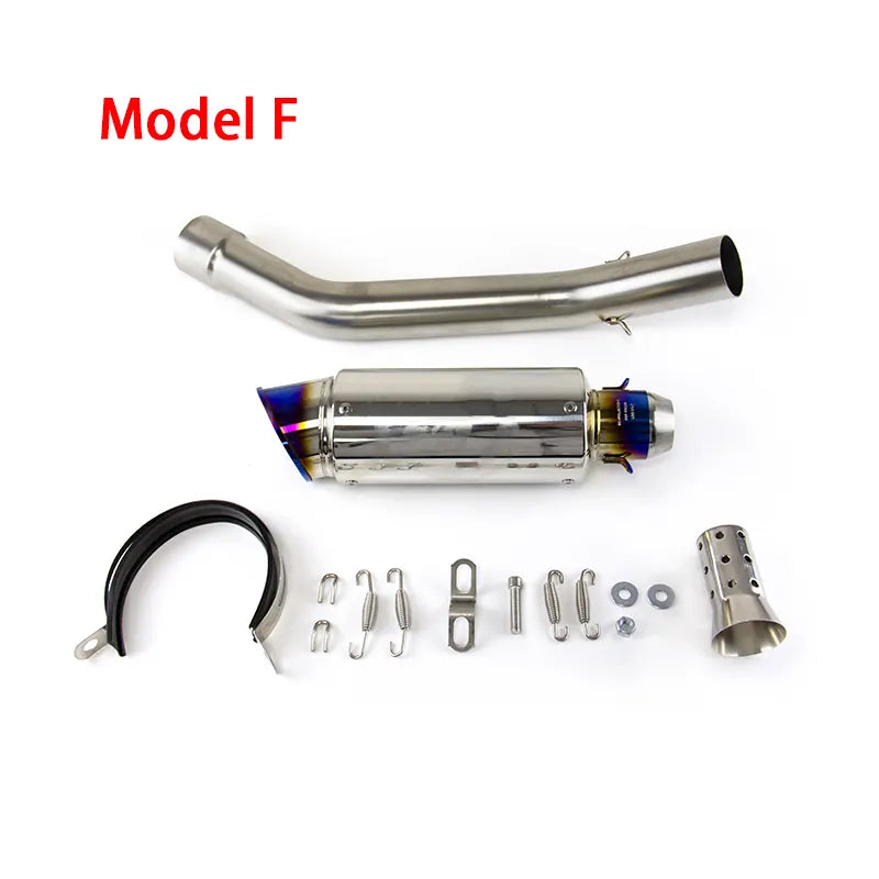 Fit Kawasaki Ninja ZX10R 2009-2018 Slip on System Exhaust Mid Pipe Black Muffler, product view 06