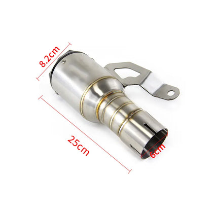 For BMW S1000RR 2019-2024 S1000R 2019-2024 Exhaust Muffler Pipe Slip on 60mm Tip, product view 02