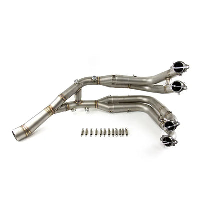 For BMW S1000RR 2019-2025 S1000R 2019-2025 Exhaust Tips Mid Pipe Titanium Alloy, product view 02