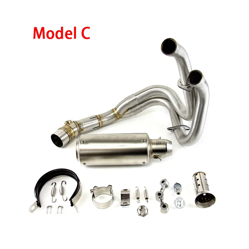 For Duke 250 390 RC390 2021-2024 Duke 250 390 Adventure 2020-2024 Modified Exhaust Mid Link Pipe Slip on Stock Muffler, product view 04