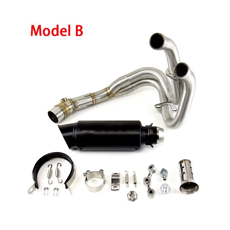For Duke 250 390 RC390 2021-2024 Duke 250 390 Adventure 2020-2024 Modified Exhaust Mid Link Pipe Slip on Stock Muffler, product view 05