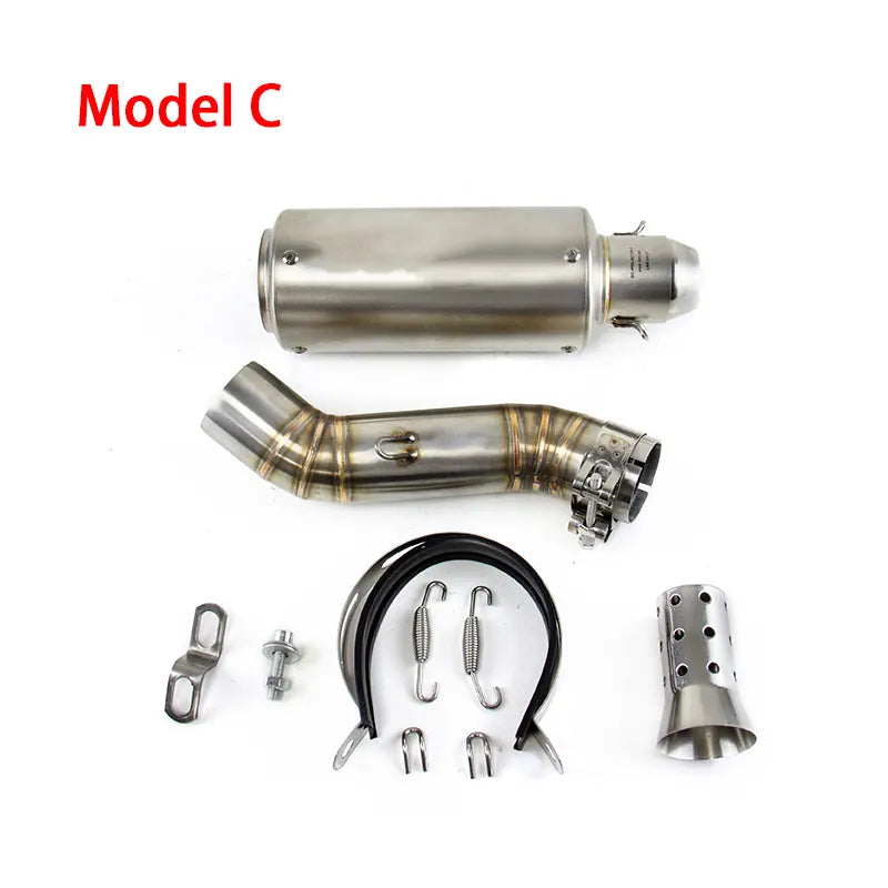 For Honda CBR500R 2016-2025 CB500F CB500X Exhaust Mid Tail Pipe Slip on Muffler, product view 05