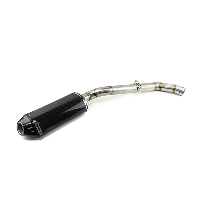 For Honda CBR600RR F5 2005-2023 Exhaust System Kit Mid Link Pipe Carbon Muffler, product view 01