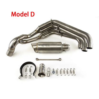 For Honda CBR650R CBR650F CB650F CB650R 2014-2023 Exhaust Link Pipe Muffler Tips Slip on System, product view 06