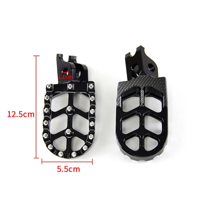 For Honda for Kawasaki CR125 CR250 KX250F CNC Motorcycle Billet MX Wide Foot Pegs Pedals Rest Foot Pegs, product view 03