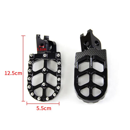 For Honda for Kawasaki CR125 CR250 KX250F CNC Motorcycle Billet MX Wide Foot Pegs Pedals Rest Foot Pegs, product view 03