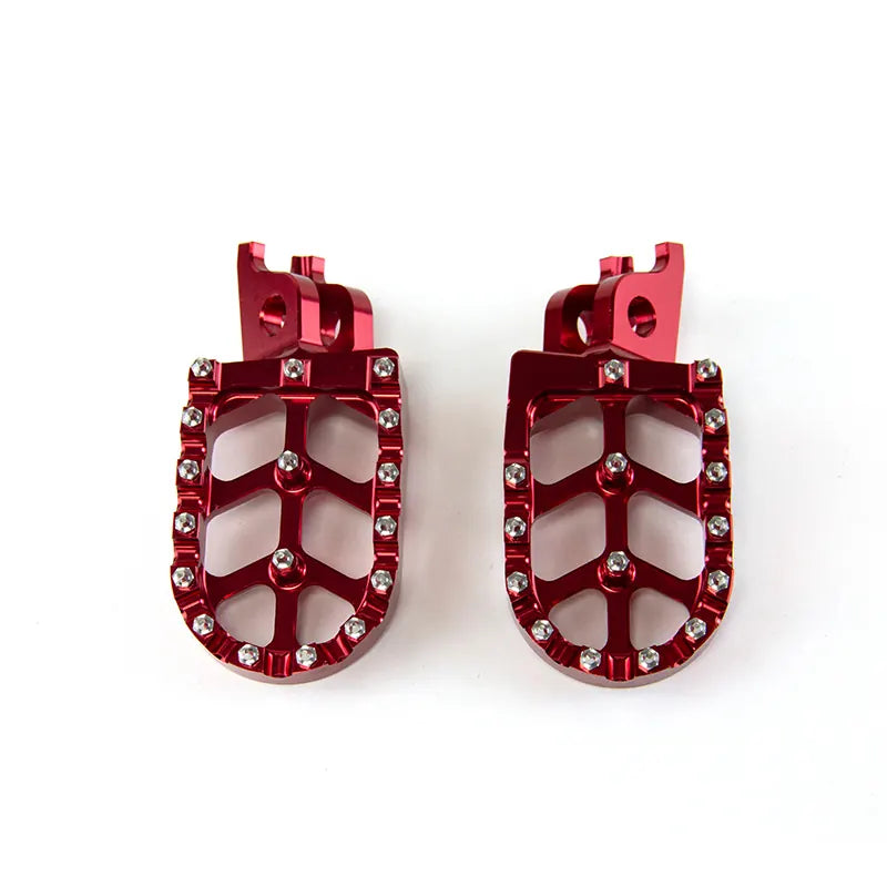 For Honda for Kawasaki CR125 CR250 KX250F CNC Motorcycle Billet MX Wide Foot Pegs Pedals Rest Foot Pegs, product view 05