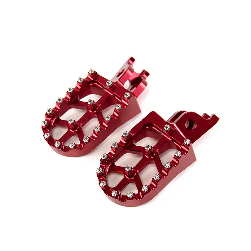 For Honda for Kawasaki CR125 CR250 KX250F CNC Motorcycle Billet MX Wide Foot Pegs Pedals Rest Foot Pegs, product view 06