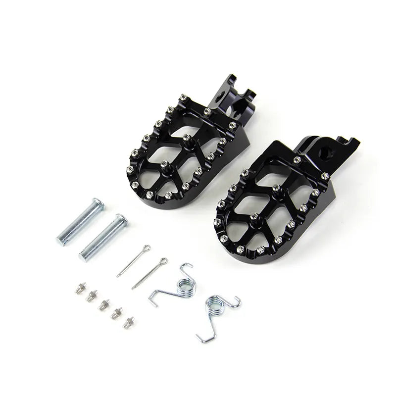 For Honda for Kawasaki CR125 CR250 KX250F CNC Motorcycle Billet MX Wide Foot Pegs Pedals Rest Foot Pegs, product view 07