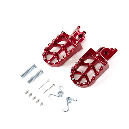 For Honda for Kawasaki CR125 CR250 KX250F CNC Motorcycle Billet MX Wide Foot Pegs Pedals Rest Foot Pegs, product view 08