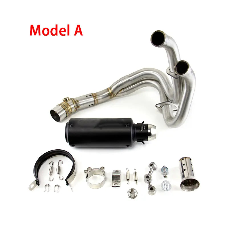 For Kawasaki Ninja 650 Z650 2012-2025 Full System Exhaust Tips Black Header Pipe, product view 02