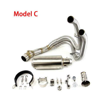For Kawasaki Ninja 650 Z650 2012-2025 Full System Exhaust Tips Black Header Pipe, product view 04