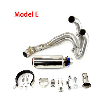 For Kawasaki Ninja 650 Z650 2012-2025 Full System Exhaust Tips Black Header Pipe, product view 06