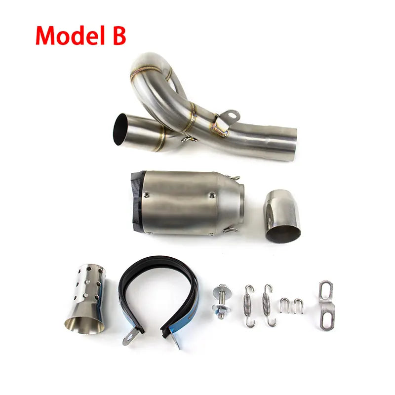 For Kawasaki Ninja ZX6R ZX636 2009-2025 Exhaust Link Pipe Muffler Tips Slip on System, product view 05