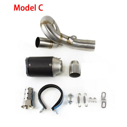 For Kawasaki Ninja ZX6R ZX636 2009-2025 Exhaust Link Pipe Muffler Tips Slip on System, product view 06