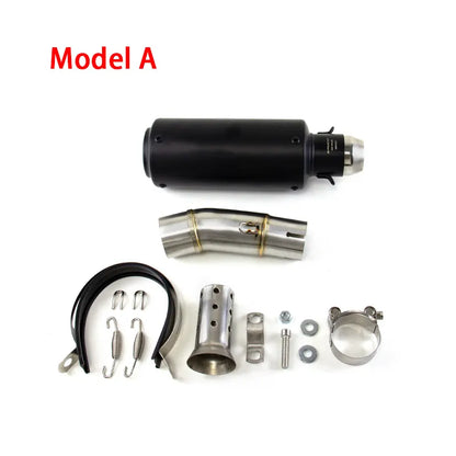 For Kawasaki Z400 Ninja 400 2017-2025 Kawasaki Z500 Ninja 500 2017-2025 Exhaust Link Pipe Muffler Tips Slip on System, product view 02