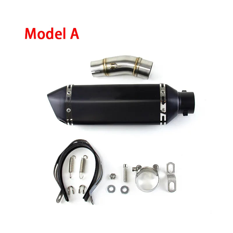 For Kawasaki Z400 Ninja 400 2017-2025 Kawasaki Z500 Ninja 500 2017-2025 Modified Exhaust Mid Link Pipe Slip on Stock, product view 01