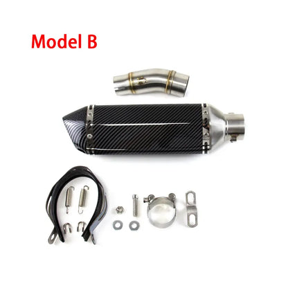 For Kawasaki Z400 Ninja 400 2017-2025 Kawasaki Z500 Ninja 500 2017-2025 Modified Exhaust Mid Link Pipe Slip on Stock, product view 02
