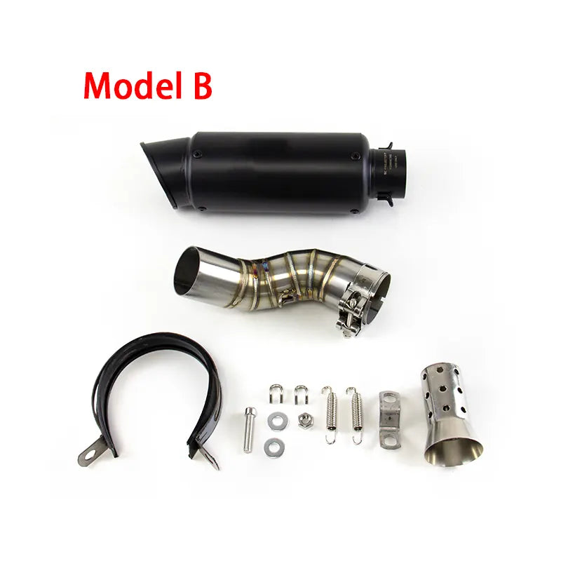 For Kawasaki Z900 2017-2025 Modified Exhaust Mid Link Pipe Slip on Stock Muffler, product view 04
