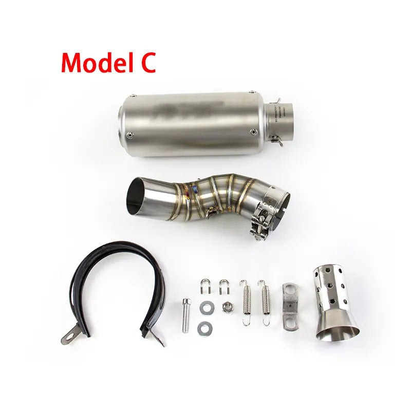 For Kawasaki Z900 2017-2025 Modified Exhaust Mid Link Pipe Slip on Stock Muffler, product view 05