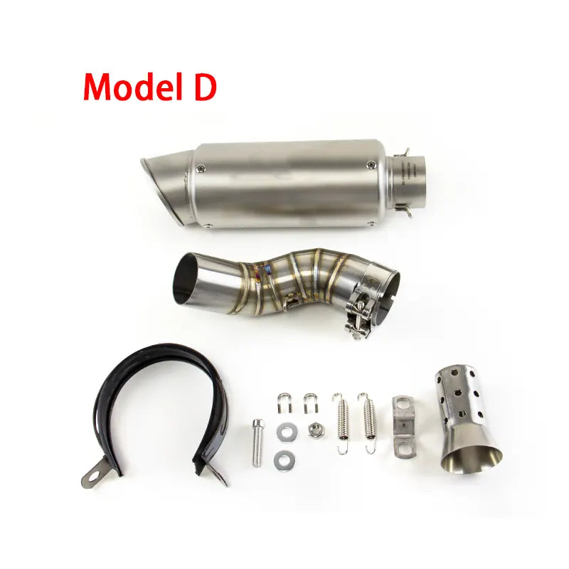For Kawasaki Z900 2017-2025 Modified Exhaust Mid Link Pipe Slip on Stock Muffler, product view 06
