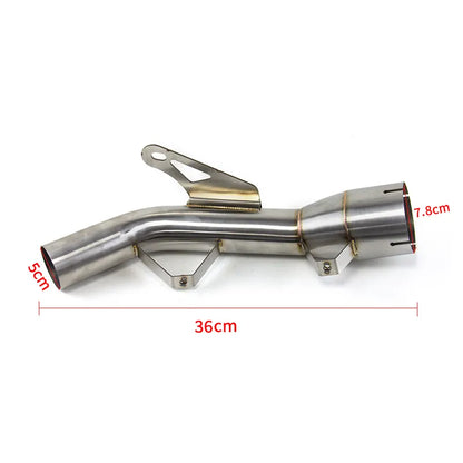 For Kawasaki Z900 51mm New Price Stainless Steel slip on Exhaust Motorcycle Mid Middle Exhaust System Muffler Pipe, product view 02