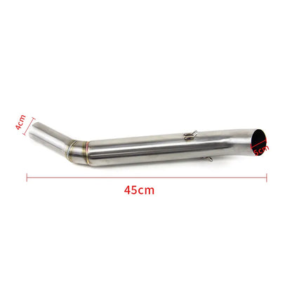 For NS200 Bajaj Pulsar NS200 NS 200 Exhaust Mid Pipe Motorcycle Pitbike Slip on Stainless Steel Connect Tube, product view 02