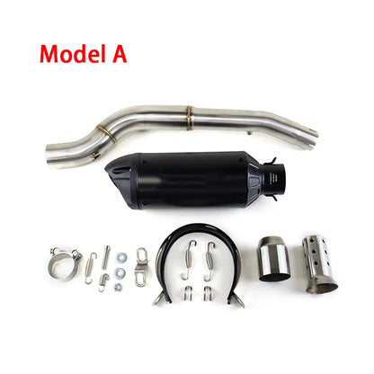 For Suzuki DRZ400S 400E(DR650 2020-2022)/DRZ400 Exhaust Link Pipe Muffler Tips Slip on System, product view 02
