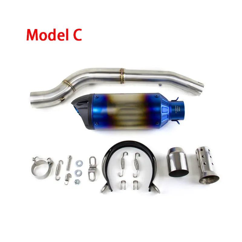 For Suzuki DRZ400S 400E(DR650 2020-2022)/DRZ400 Exhaust Link Pipe Muffler Tips Slip on System, product view 04