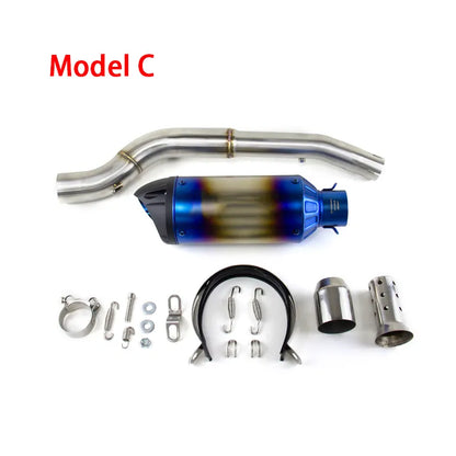 For Suzuki DRZ400S 400E(DR650 2020-2022)/DRZ400 Exhaust Link Pipe Muffler Tips Slip on System, product view 04