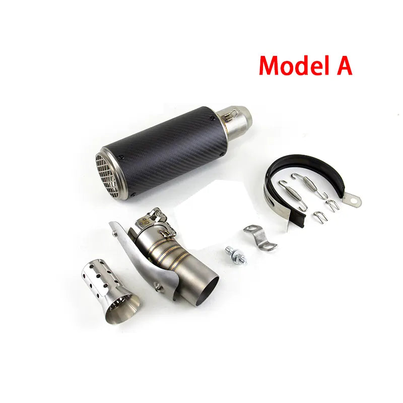 For Suzuki GSXR 600 750 2012-2025 Exhaust Link Carbon Fiber Pipe Muffler Tips Slip on System, product view 03