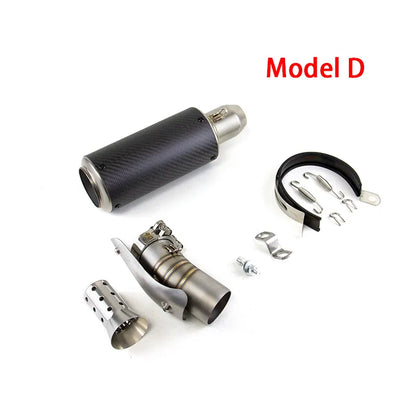 For Suzuki GSXR 600 750 2012-2025 Exhaust Link Carbon Fiber Pipe Muffler Tips Slip on System, product view 06