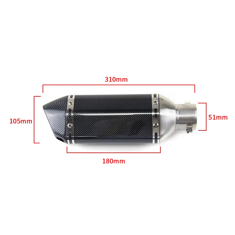 For Suzuki GSXR 750 600 2006-2024 Exhaust Link Pipe Muffler Tips Slip on System, product view 03