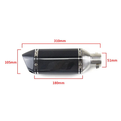 For Suzuki GSXR 750 600 2006-2024 Exhaust Link Pipe Muffler Tips Slip on System, product view 03