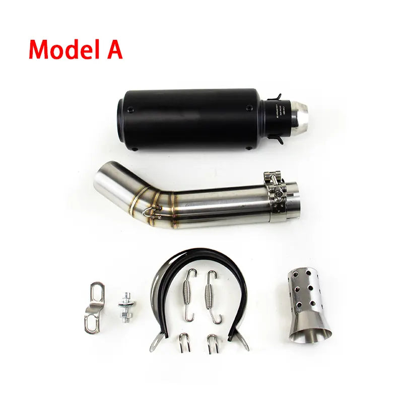 For Suzuki GSXR 750 600 2006-2024 Exhaust Tips Black Muffler Mid Link Pipe, product view 02