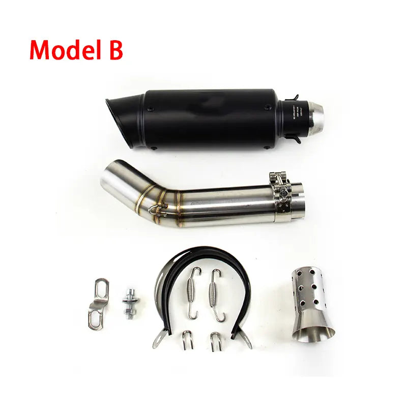For Suzuki GSXR 750 600 2006-2024 Exhaust Tips Black Muffler Mid Link Pipe, product view 03